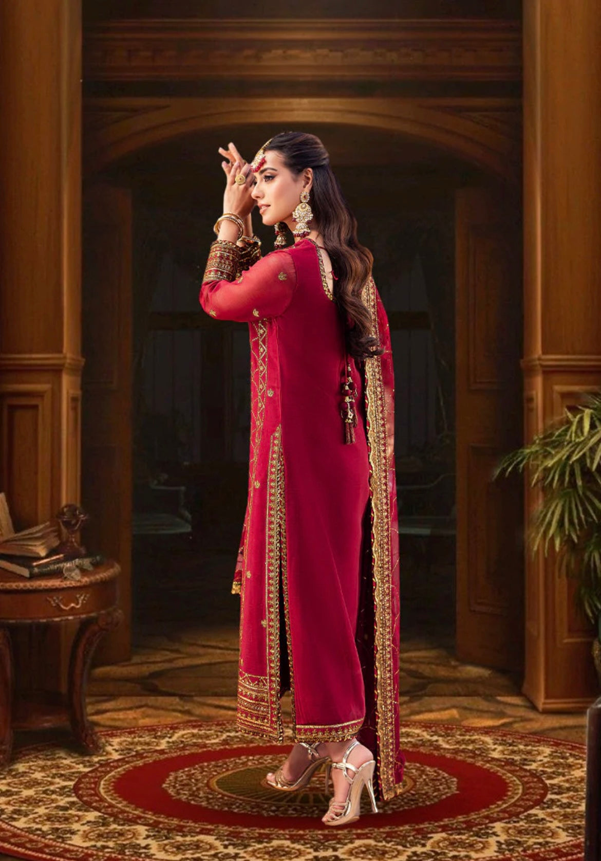 EMBROIDERED CHIFFON 3pc Unstitched
