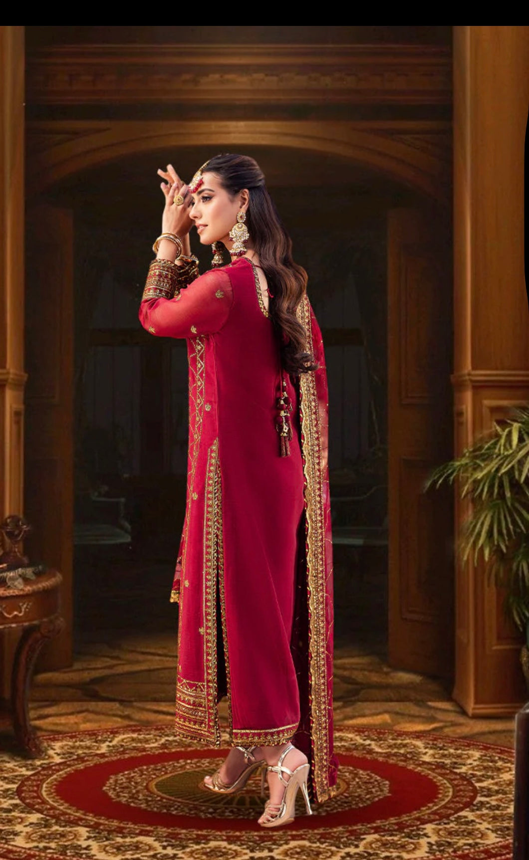 EMBROIDERED CHIFFON 3pc Unstitched