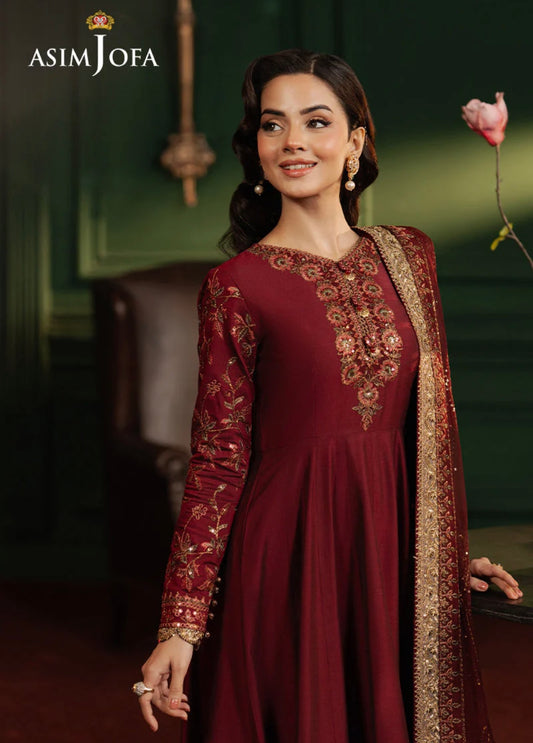 AJPF-15 EMBROIDERED TWO TONE COTTON SILK 2 PCS