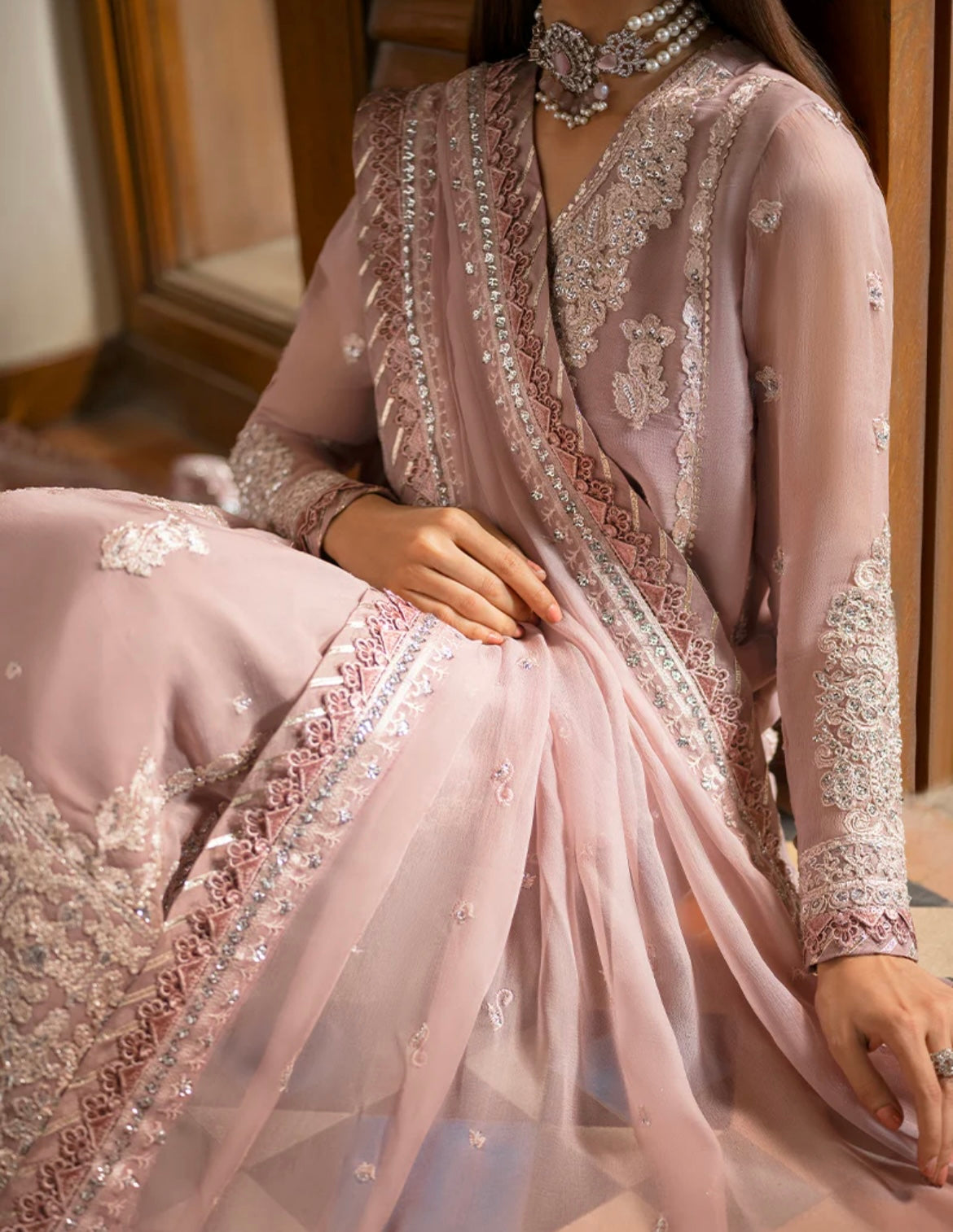EMBROIDERED CHIFFON 3 PCS